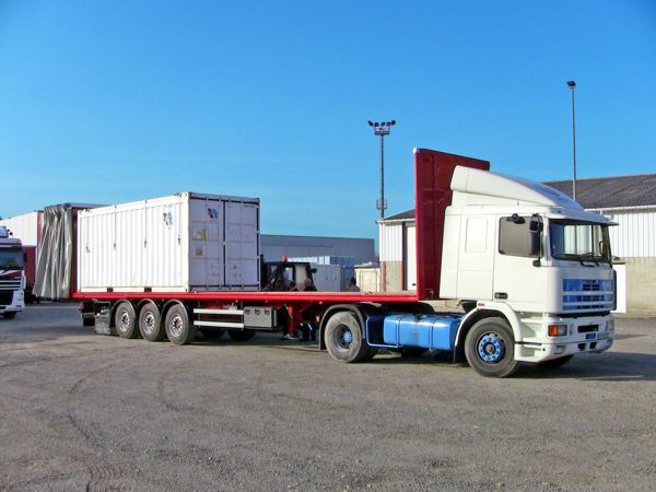 Semi-remorque parois lat�rales souples coulissantes (PLSC) wagon